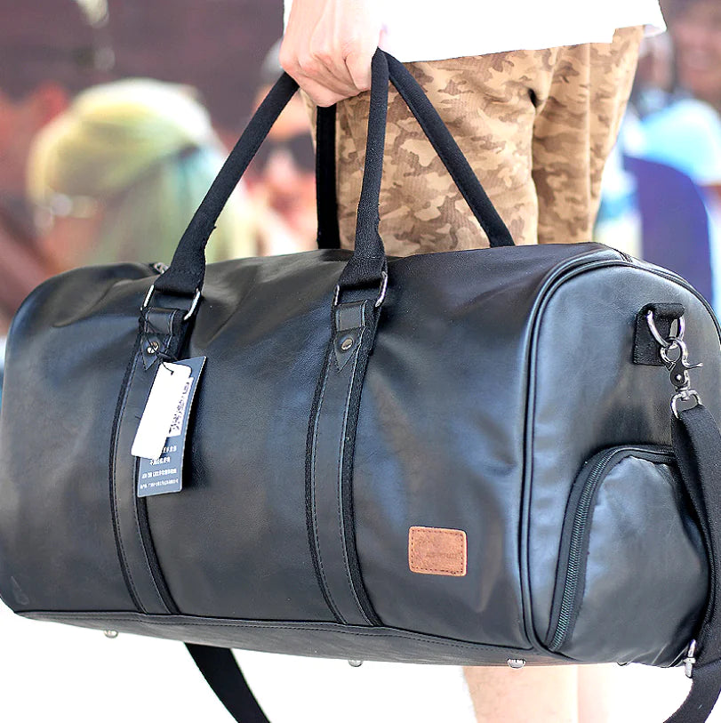 Men's Large Capacity Travel Bag - Casual Tote & Crossbody