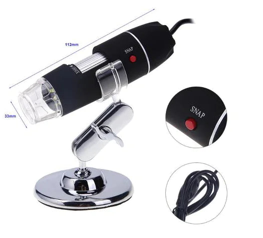 High-Definition Digital Microscope (Up to 1000X Magnification)