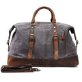 Men's Waterproof Canvas Travel Bag with Large Capacity