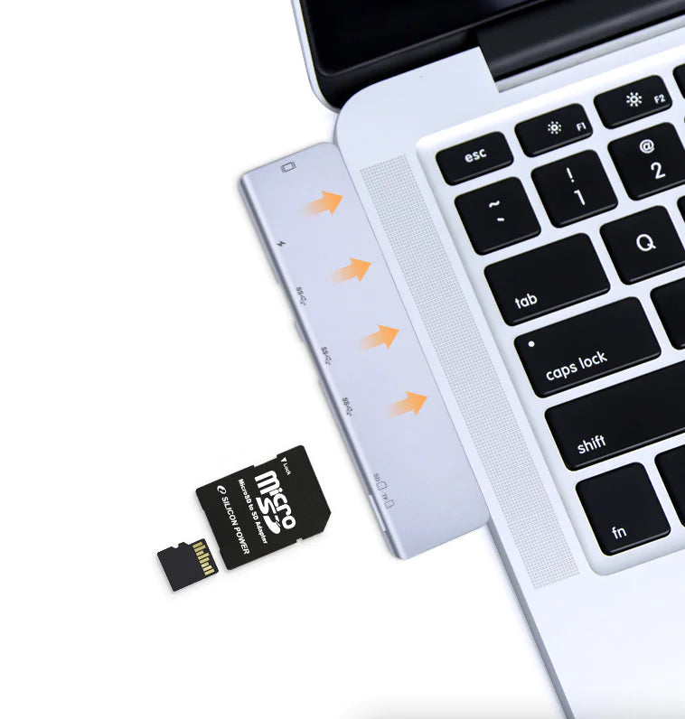 Multiport USB-C Hub Type C To USB 3.0 4K HDMI Adapter For Macbook Pro / Air