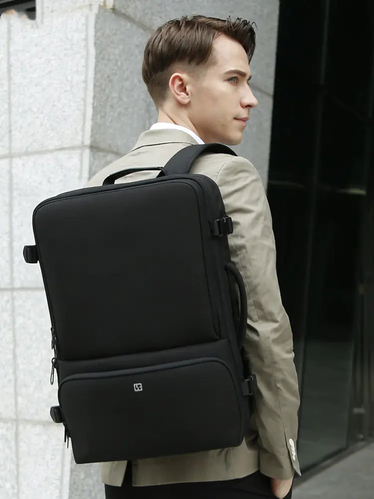 Men's Business Travel Backpack - Large Capacity 17" Laptop