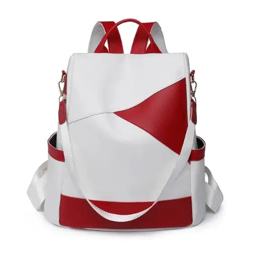 Bicolor Anti-Theft Backpack for Travel (One Piece)