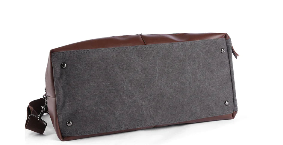 Vintage Canvas Tote Bag for Men's Travel (Large Capacity)