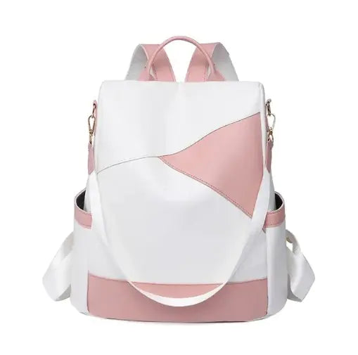 Bicolor Anti-Theft Backpack for Travel (One Piece)